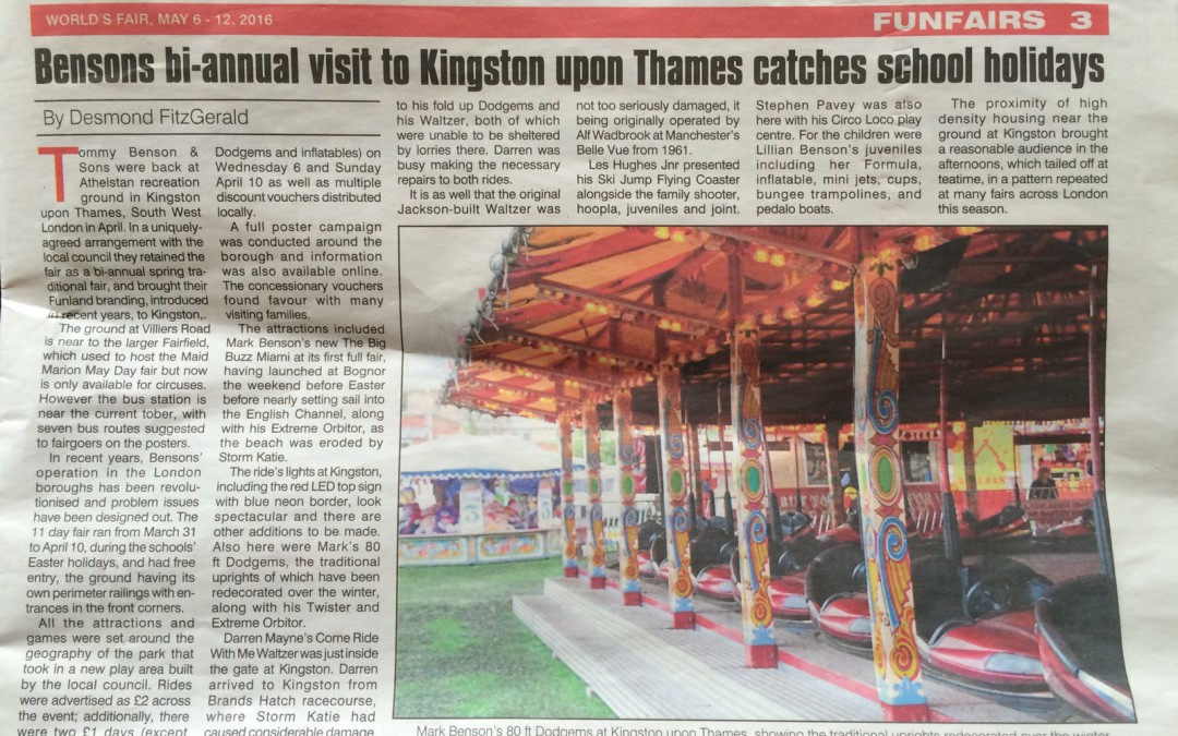 Kingston Funfair – In the News