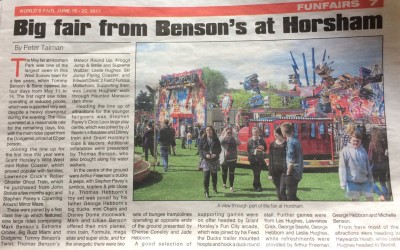 Horsham Funfair – In the News
