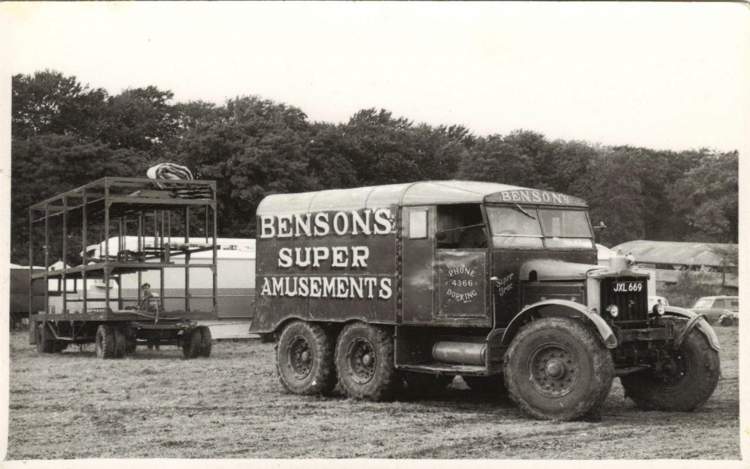 Benson’s M&L Pleasure Fairs funfair at Dorking over 40 years ago